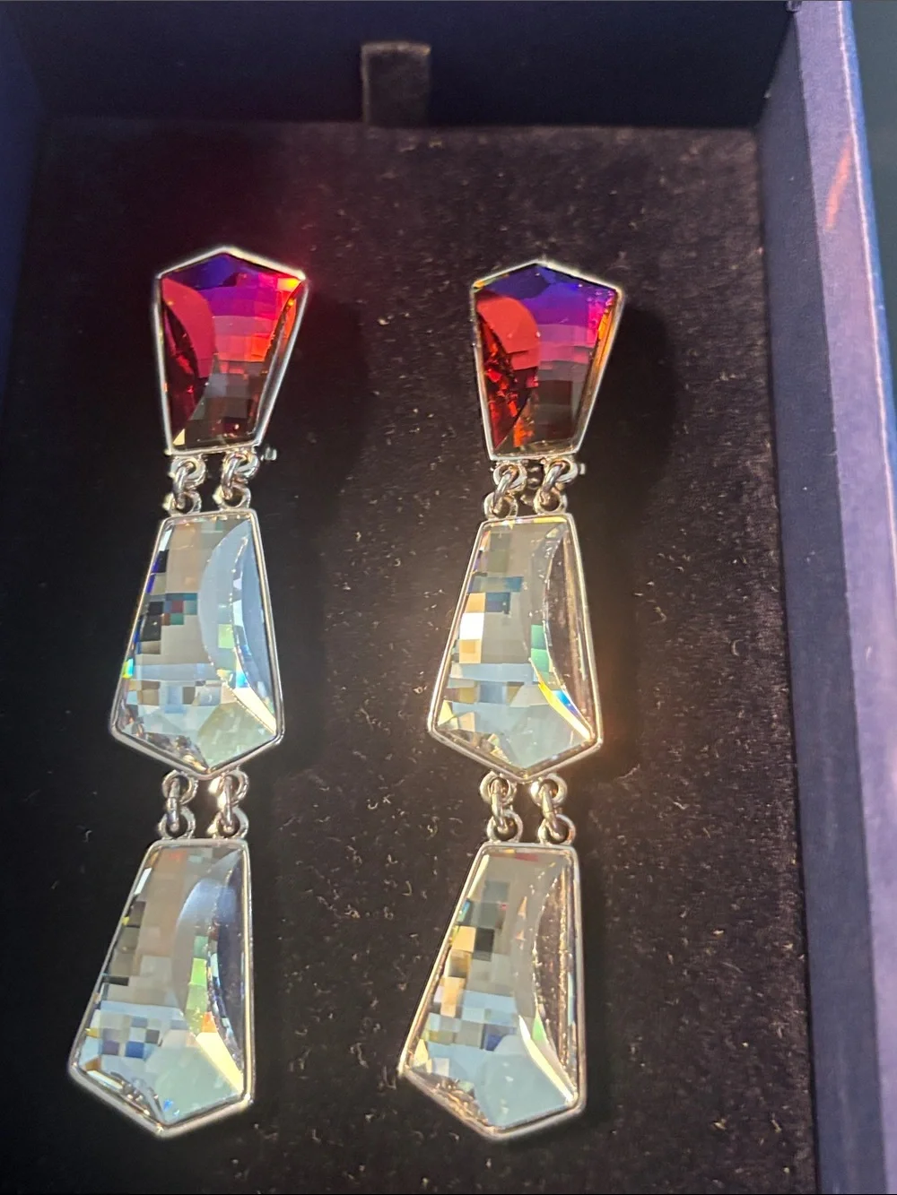 Amazing Vintage Authentic Swarovski Statement necklace and earrings.